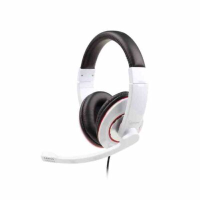 TECHMADE CUFFIE STEREO CON MICROFONO COLORE BIANCO MHS-001 GW